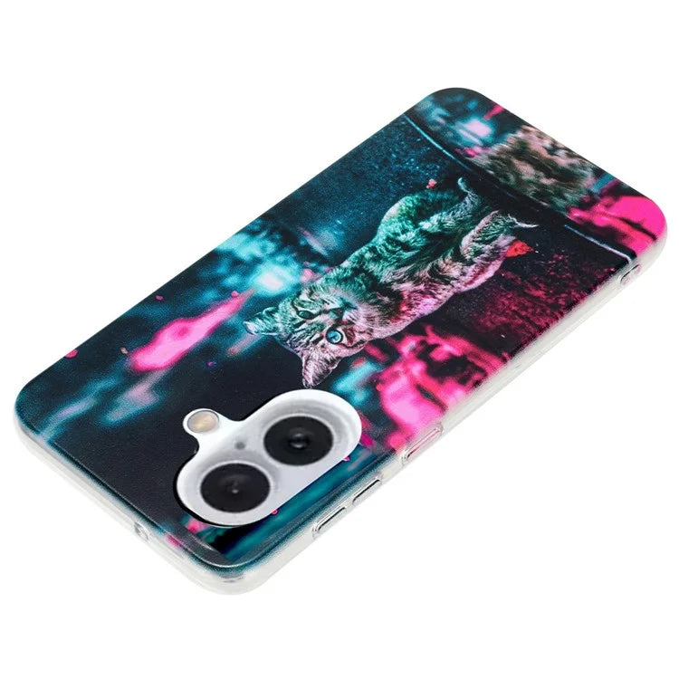 For iPhone 16 Case Pattern Printing Flexible TPU Mobile Phone Cover