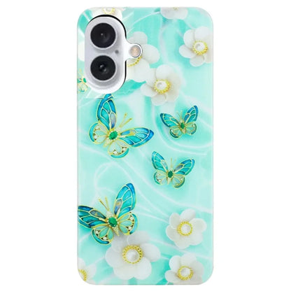 For iPhone 16 Case Pattern Printing Flexible TPU Mobile Phone Cover