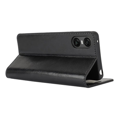 For Sony Xperia 10 VI Case Crazy Horse Texture Split Leather Wallet Phone Cover