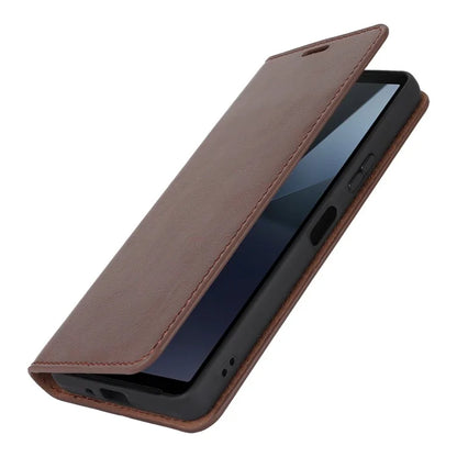 For Sony Xperia 10 VI Case Crazy Horse Texture Split Leather Wallet Phone Cover
