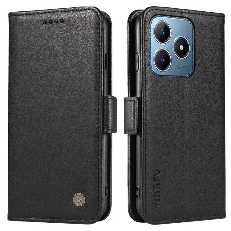 YIKATU YK-003 For Realme C61 4G / C63 4G Case Card Slot Leather Phone Cover Side Magnetic Clasps