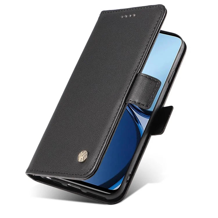 YIKATU YK-003 For Realme C61 4G / C63 4G Case Card Slot Leather Phone Cover Side Magnetic Clasps