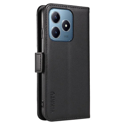 YIKATU YK-003 For Realme C61 4G / C63 4G Case Card Slot Leather Phone Cover Side Magnetic Clasps