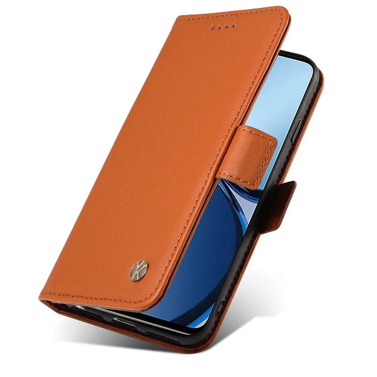 YIKATU YK-003 For Realme C61 4G / C63 4G Case Card Slot Leather Phone Cover Side Magnetic Clasps