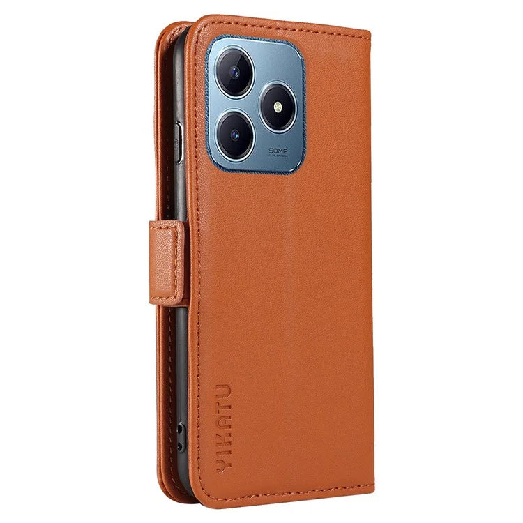 YIKATU YK-003 For Realme C61 4G / C63 4G Case Card Slot Leather Phone Cover Side Magnetic Clasps