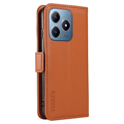YIKATU YK-003 For Realme C61 4G / C63 4G Case Card Slot Leather Phone Cover Side Magnetic Clasps