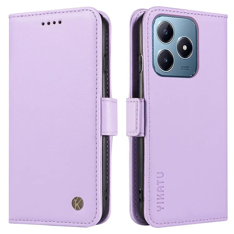 YIKATU YK-003 For Realme C61 4G / C63 4G Case Card Slot Leather Phone Cover Side Magnetic Clasps
