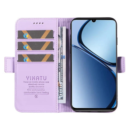 YIKATU YK-003 For Realme C61 4G / C63 4G Case Card Slot Leather Phone Cover Side Magnetic Clasps