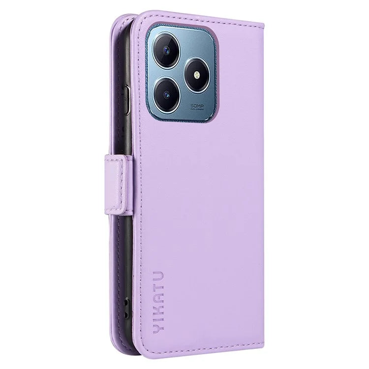 YIKATU YK-003 For Realme C61 4G / C63 4G Case Card Slot Leather Phone Cover Side Magnetic Clasps