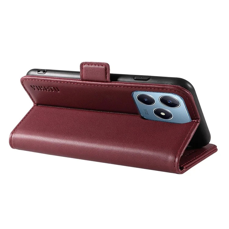 YIKATU YK-003 For Realme C61 4G / C63 4G Case Card Slot Leather Phone Cover Side Magnetic Clasps