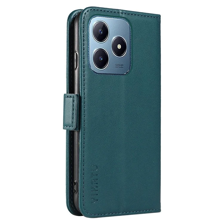 YIKATU YK-003 For Realme C61 4G / C63 4G Case Card Slot Leather Phone Cover Side Magnetic Clasps