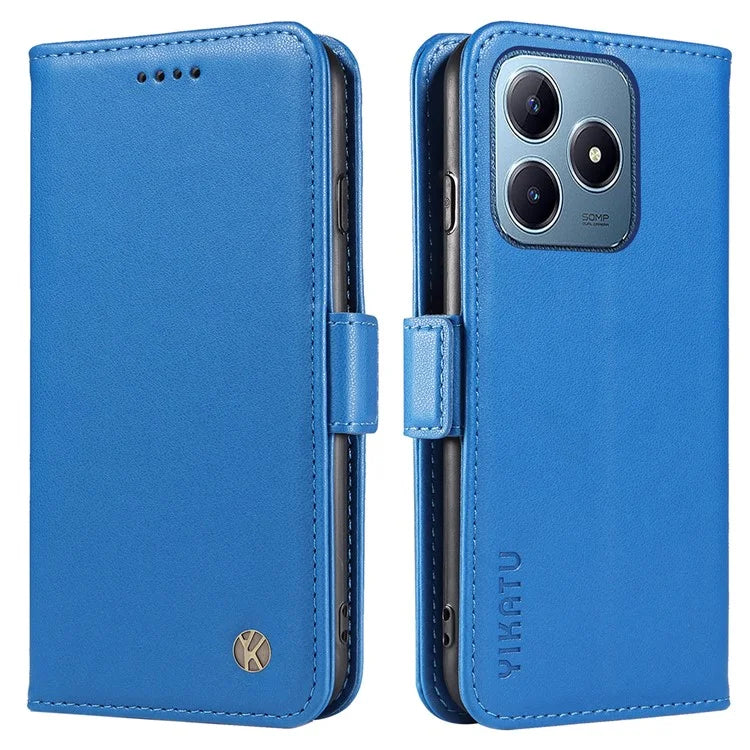 YIKATU YK-003 For Realme C61 4G / C63 4G Case Card Slot Leather Phone Cover Side Magnetic Clasps