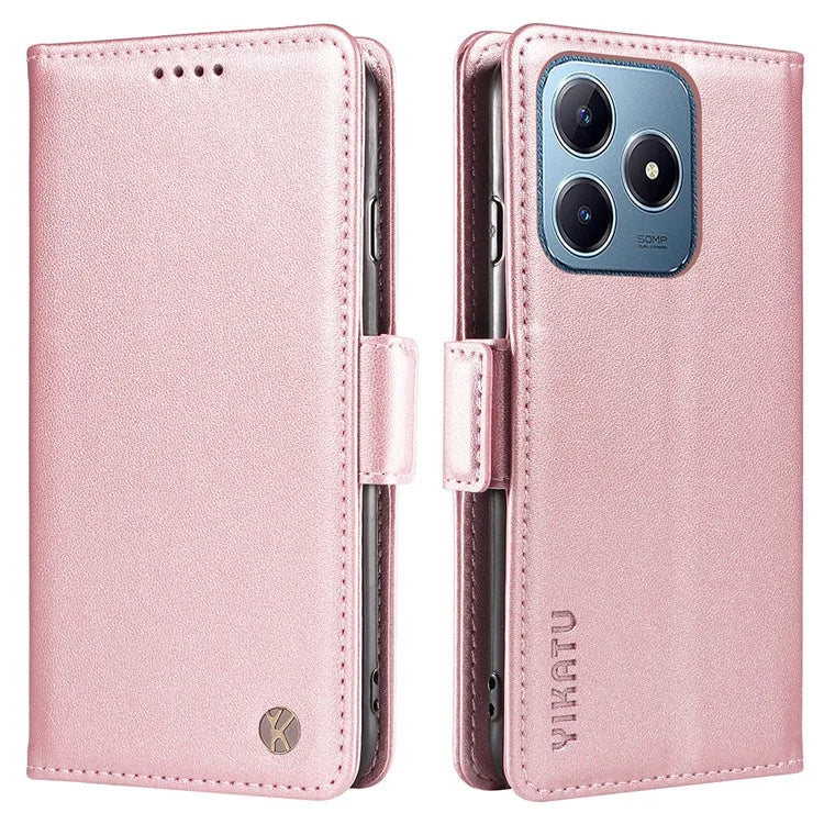 YIKATU YK-003 For Realme C61 4G / C63 4G Case Card Slot Leather Phone Cover Side Magnetic Clasps