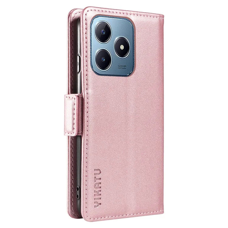 YIKATU YK-003 For Realme C61 4G / C63 4G Case Card Slot Leather Phone Cover Side Magnetic Clasps