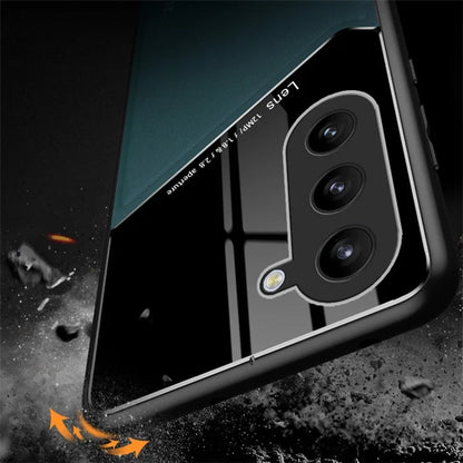 For Samsung Galaxy Z Fold6 5G Case Leather Coated PC+TPU Protective Shockproof Cover