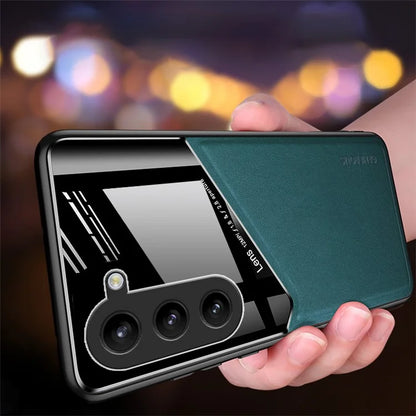 For Samsung Galaxy Z Fold6 5G Case Leather Coated PC+TPU Protective Shockproof Cover