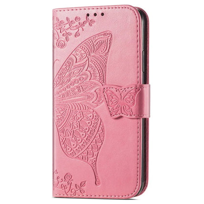 For Xiaomi Redmi 13 5G / 13 4G Case Stand PU Leather Phone Cover Butterfly and Flower Imprinted