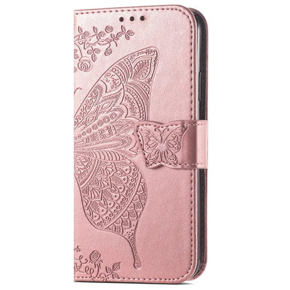 For Xiaomi Redmi 13 5G / 13 4G Case Stand PU Leather Phone Cover Butterfly and Flower Imprinted