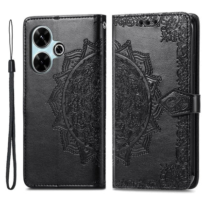 For Xiaomi Redmi 13 5G / 13 4G Case Leather Phone Cover Mandala Embossed Design