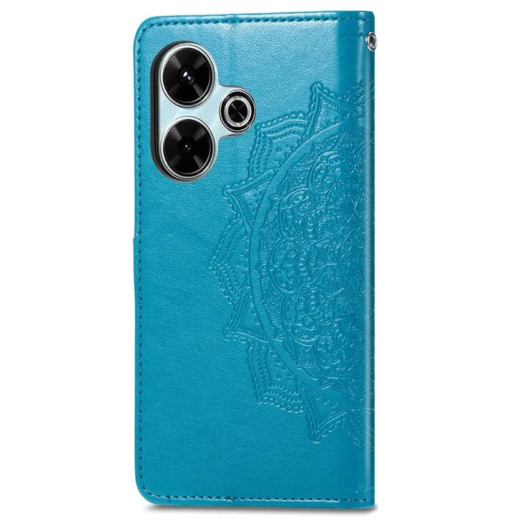 For Xiaomi Redmi 13 5G / 13 4G Case Leather Phone Cover Mandala Embossed Design