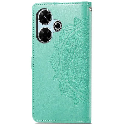 For Xiaomi Redmi 13 5G / 13 4G Case Leather Phone Cover Mandala Embossed Design