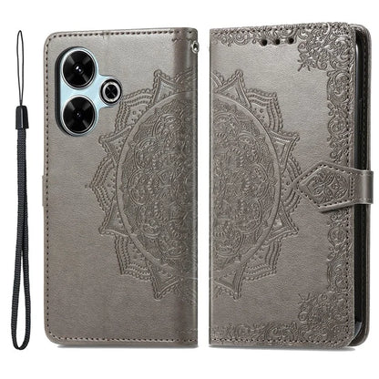 For Xiaomi Redmi 13 5G / 13 4G Case Leather Phone Cover Mandala Embossed Design