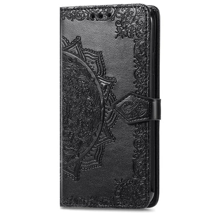 For Honor 200 5G Case PU Leather Flip Phone Cover Embossed Mandala Pattern Flower