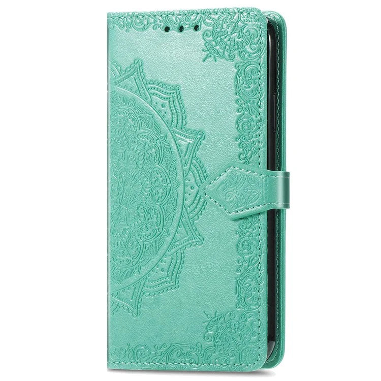 For Honor 200 5G Case PU Leather Flip Phone Cover Embossed Mandala Pattern Flower