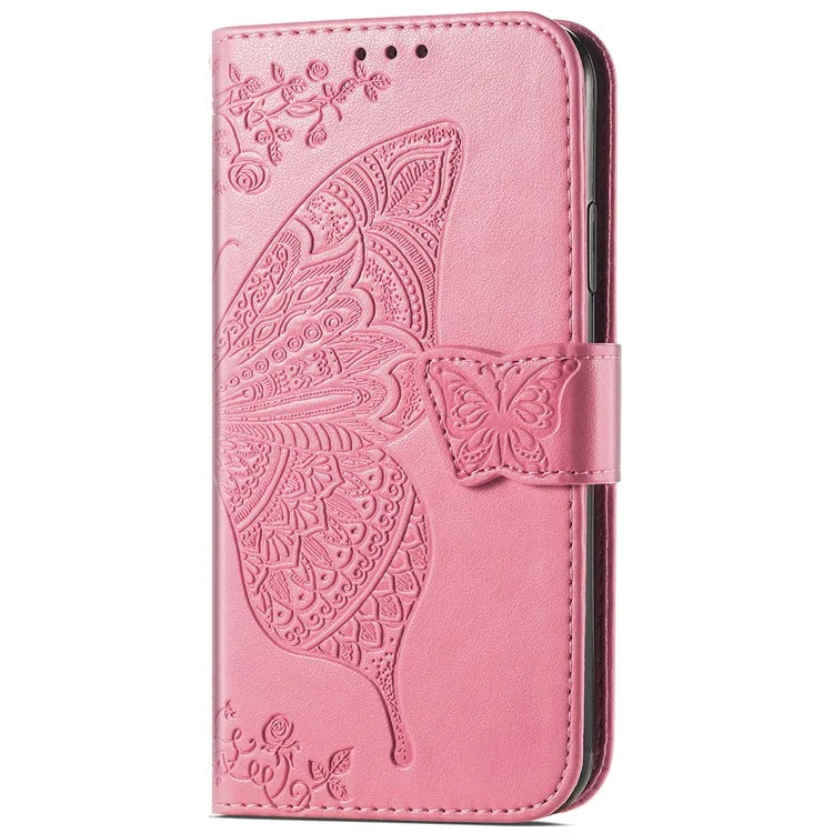For Google Pixel 8a Case Butterfly Leather Wallet Stand Phone Cover