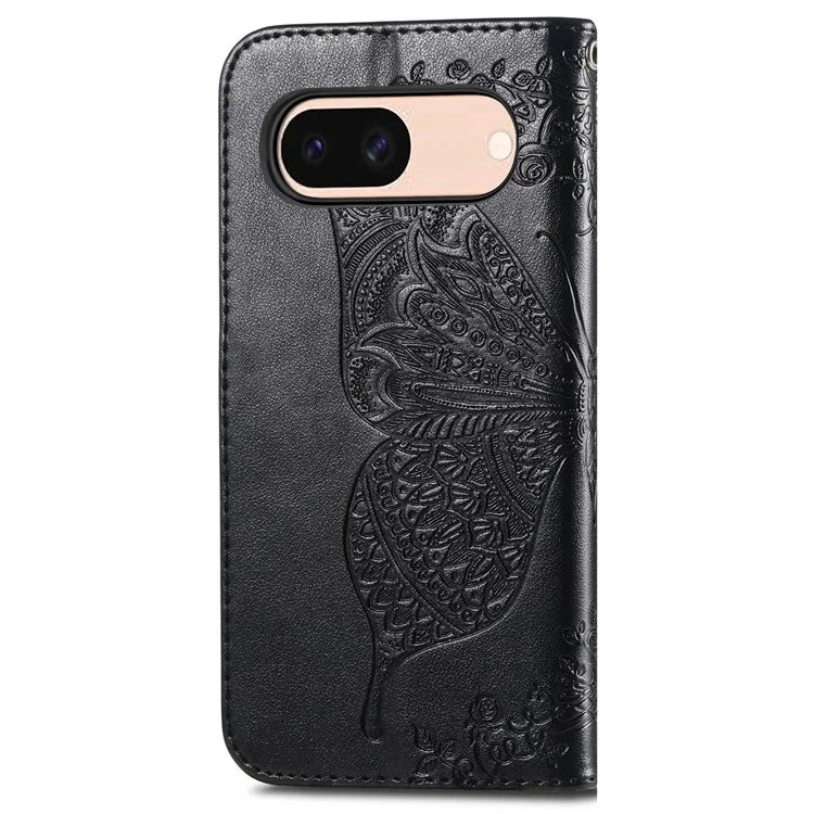 For Google Pixel 8a Case Butterfly Leather Wallet Stand Phone Cover