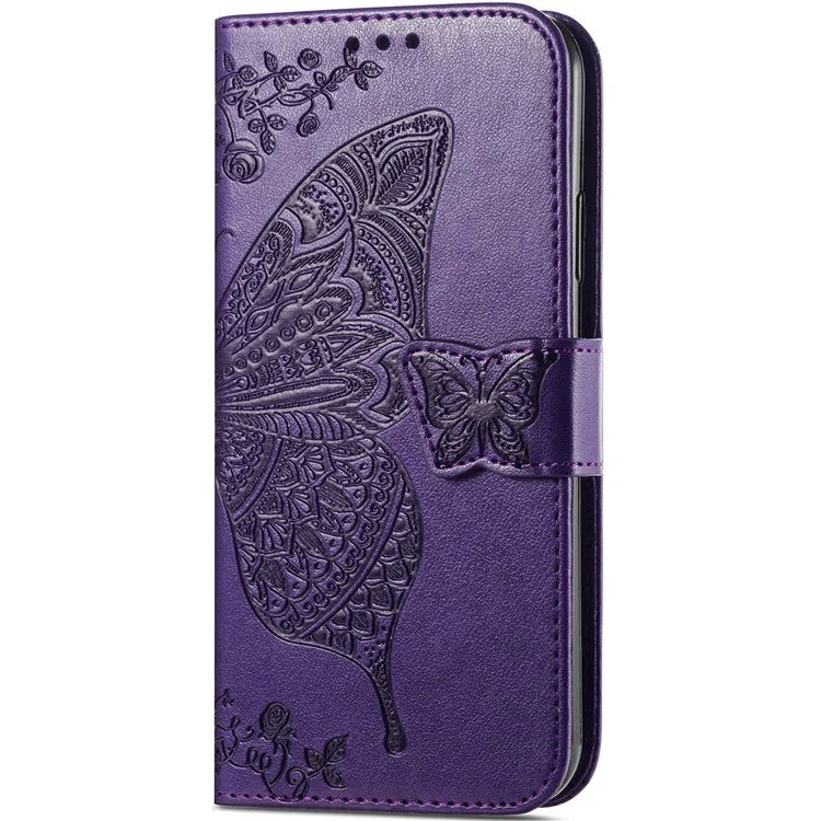 For Google Pixel 8a Case Butterfly Leather Wallet Stand Phone Cover