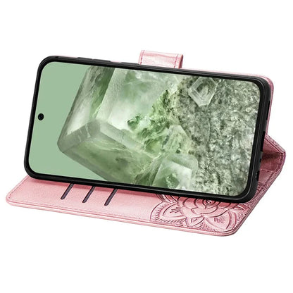 For Google Pixel 8a Case Butterfly Leather Wallet Stand Phone Cover