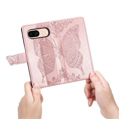 For Google Pixel 8a Case Butterfly Leather Wallet Stand Phone Cover