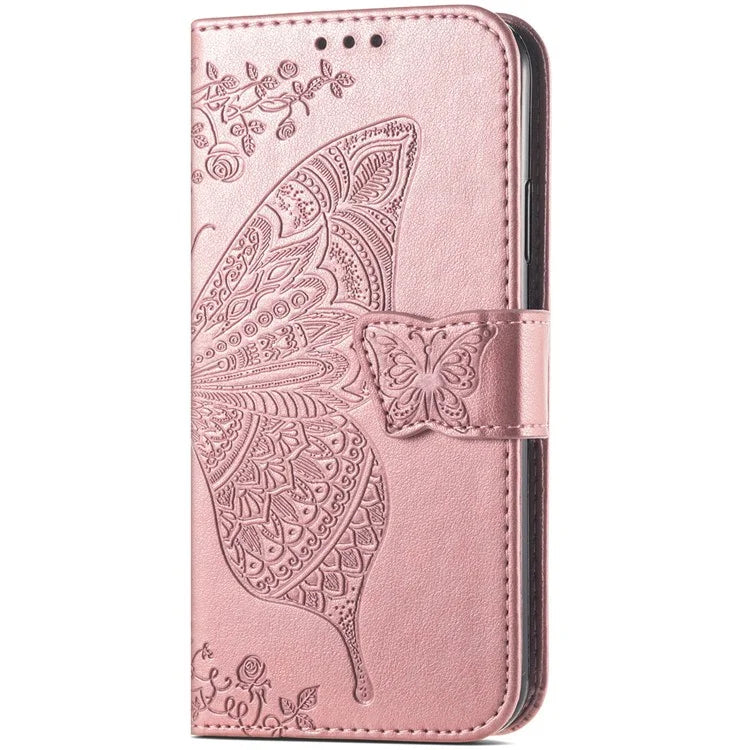 For Google Pixel 8a Case Butterfly Leather Wallet Stand Phone Cover