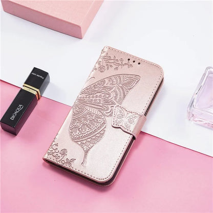 For Google Pixel 8a Case Butterfly Leather Wallet Stand Phone Cover
