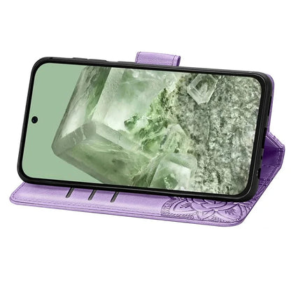 For Google Pixel 8a Case Butterfly Leather Wallet Stand Phone Cover