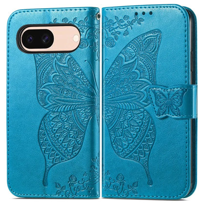 For Google Pixel 8a Case Butterfly Leather Wallet Stand Phone Cover