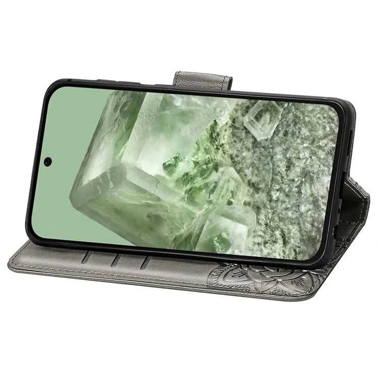 For Google Pixel 8a Case Butterfly Leather Wallet Stand Phone Cover