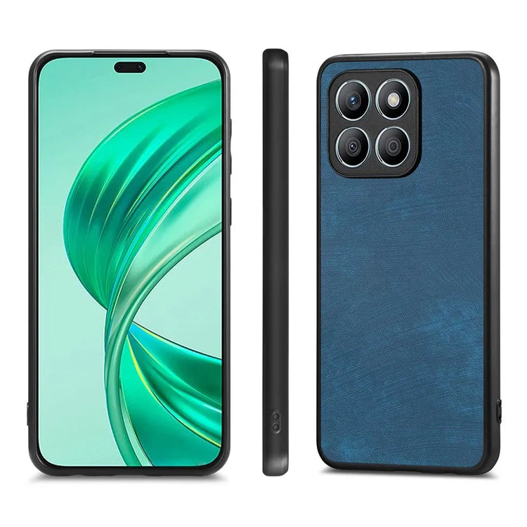 For Honor X8b 4G Case Retro Slim Fit PU Leather Phone Back Cover