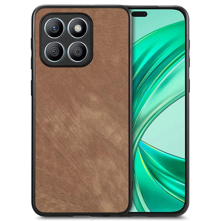 For Honor X8b 4G Case Retro Slim Fit PU Leather Phone Back Cover