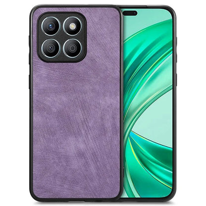 For Honor X8b 4G Case Retro Slim Fit PU Leather Phone Back Cover