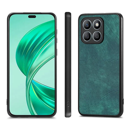 For Honor X8b 4G Case Retro Slim Fit PU Leather Phone Back Cover