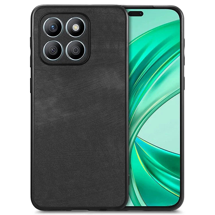 For Honor X8b 4G Case Retro Slim Fit PU Leather Phone Back Cover
