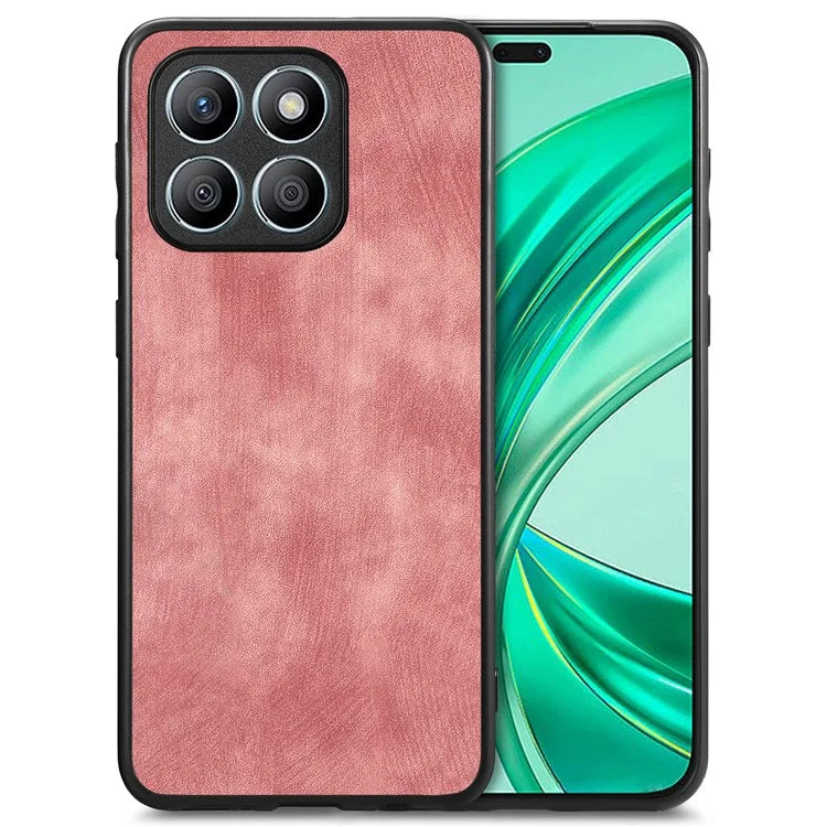 For Honor X8b 4G Case Retro Slim Fit PU Leather Phone Back Cover