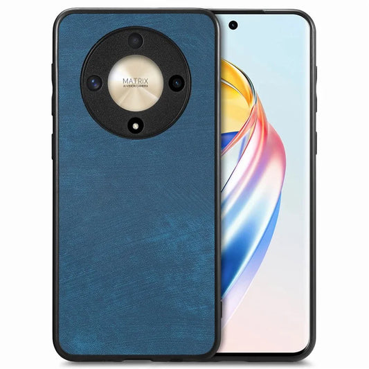 For Honor X9b 5G Case Retro Slim Fit PU Leather Phone Back Cover