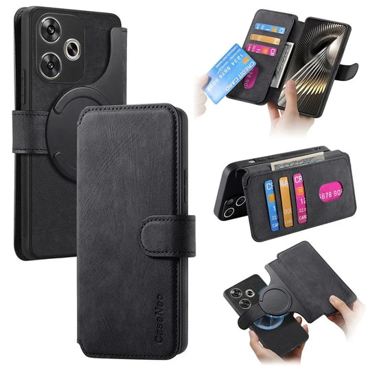 CASENEO MW-03 For Xiaomi Redmi Turbo 3 5G / Poco F6 5G Case Detachable Wallet Leather+TPU Phone Cover