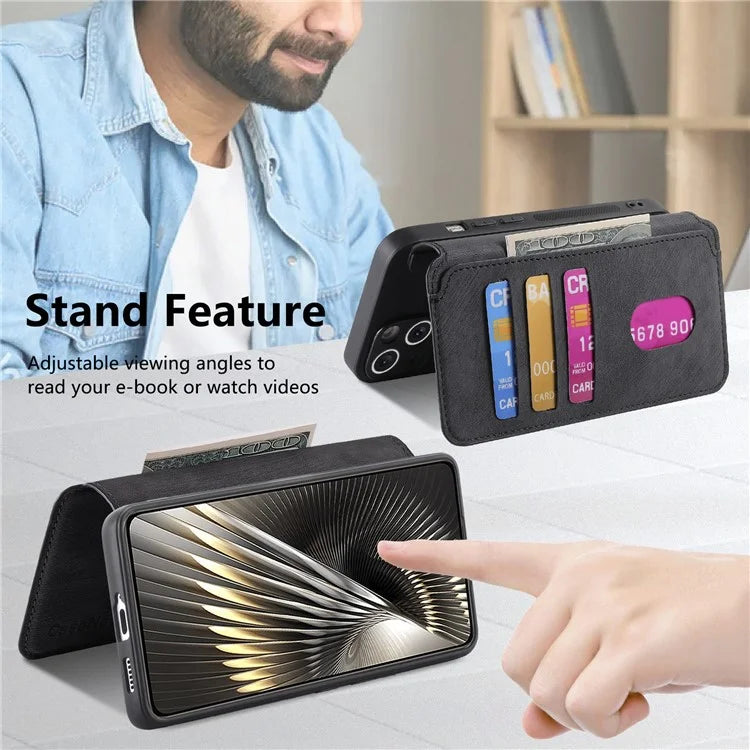 CASENEO MW-03 For Xiaomi Redmi Turbo 3 5G / Poco F6 5G Case Detachable Wallet Leather+TPU Phone Cover