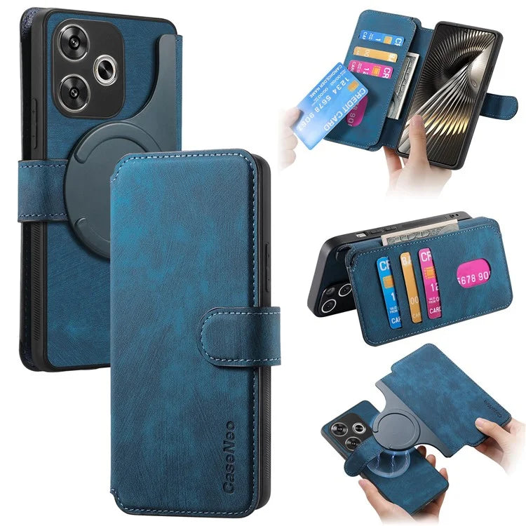 CASENEO MW-03 For Xiaomi Redmi Turbo 3 5G / Poco F6 5G Case Detachable Wallet Leather+TPU Phone Cover