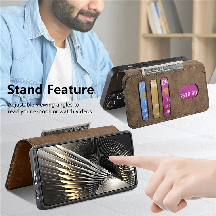 CASENEO MW-03 For Xiaomi Redmi Turbo 3 5G / Poco F6 5G Case Detachable Wallet Leather+TPU Phone Cover