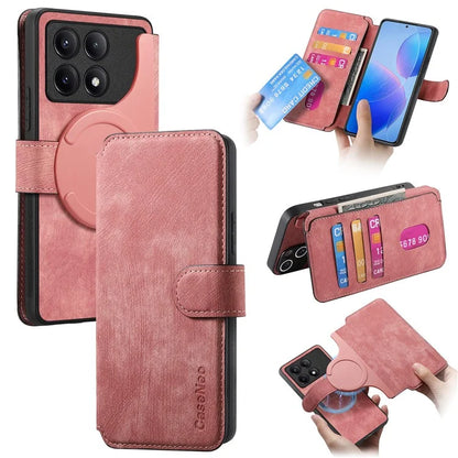 CASENEO MW-03 For Xiaomi Redmi K70 Pro 5G / K70 5G / Poco F6 Pro 5G Case Detachable Wallet Leather+TPU Phone Cover